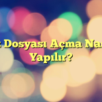 7z Dosyası Açma Nasıl Yapılır?