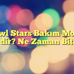 Brawl Stars Bakım Molası Nedir? Ne Zaman Biter?