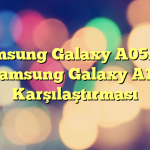 Samsung Galaxy A05s vs Samsung Galaxy A15 Karşılaştırması